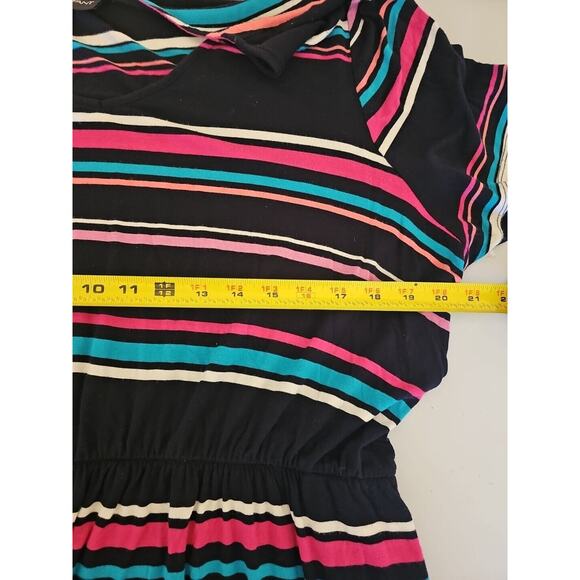 Lane Bryant Striped Colorful Maxi Dress‎ Size 18/20 - Picture 6 of 7